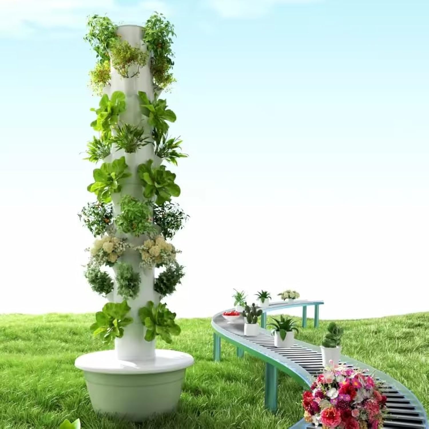 Hydroponic System - Torre di Coltivazione Idroponica Verticale, Sistema